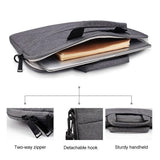 NNEDSZ 15.6 Inch Laptop Handbag With Hidden Strap And Suitcase Belt - Waterproof And Tear-Resistant - Black