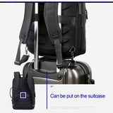 NNEDSZ Large Capacity Business Laptop Backpack with Usb - Breathable Black 29x16x44cm