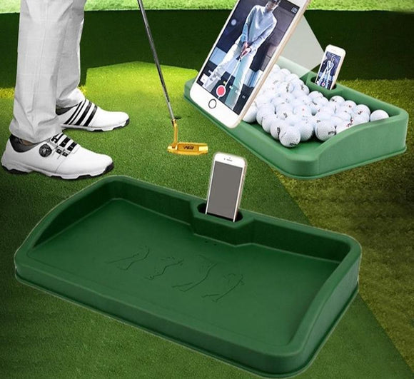 NNEDSZ Black Character Pattern Golf Service Box with Phone Stand - 100 Balls - Black Character