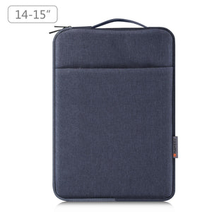 NNEDSZ 14-15 Inch Laptop Sleeve Briefcase With Zipper And Handle - Gray Blue