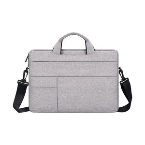 NNEDSZ 13.3 Inch Portable Laptop Shoulder Bag - Oxford Cloth & Nylon - Hemp Gray