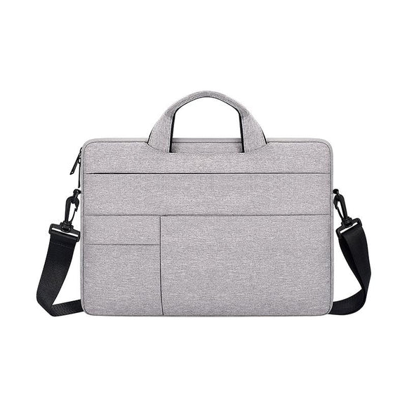 NNEDSZ 13.3 Inch Portable Laptop Shoulder Bag - Oxford Cloth & Nylon - Hemp Gray