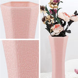 NNEDSZ 3-piece Plastic Hydroponic Vase Set for Creative Home Decor - Pink