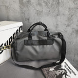 NNEDSZ Large Sports Bag with Separate Shoe Compartment - Black