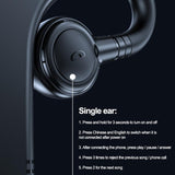 NNEDSZ Bluetooth V5.2 Single Earhook Business Headset - M99 - Black + Red