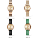 NNEDSZ Women Oval Dial Quartz Watch With Simple Bar Scale