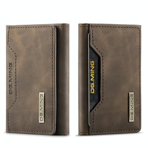NNEDSZ 3 Fold Card Bag For Dg.Ming M2 Series Compact & Stylish - Coffee