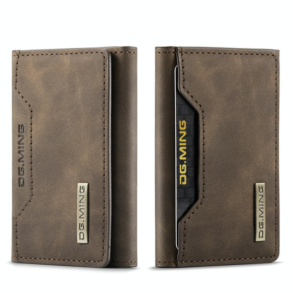 NNEDSZ 3 Fold Card Bag For Dg.Ming M2 Series Compact & Stylish - Coffee
