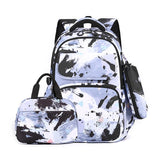 NNEDSZ Backpack Set with Lunch Bag & Pencil Case for Kids - Black