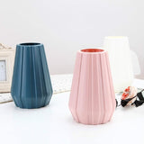 NNEDSZ 2-piece Plastic Vase for Creative Flower Arrangements - Blue