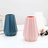 NNEDSZ 2-piece Plastic Vase for Creative Flower Arrangements - Blue