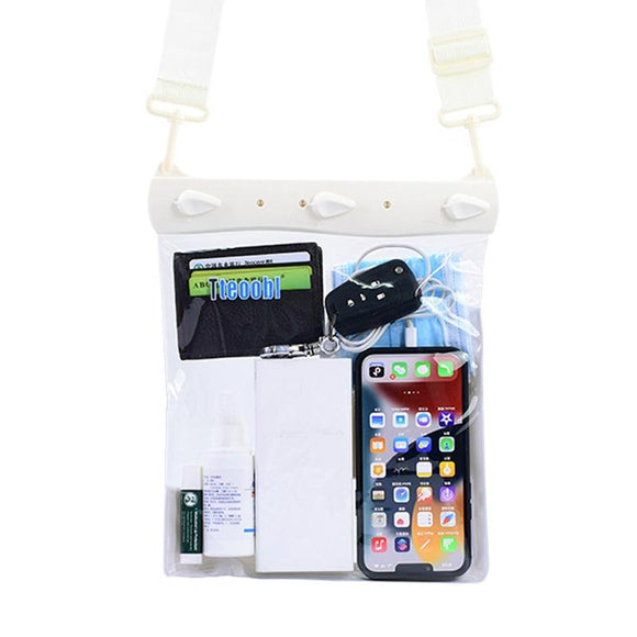 NNEDSZ Waterproof Shoulder Messenger Bag For Sundries Phone Compatible - White
