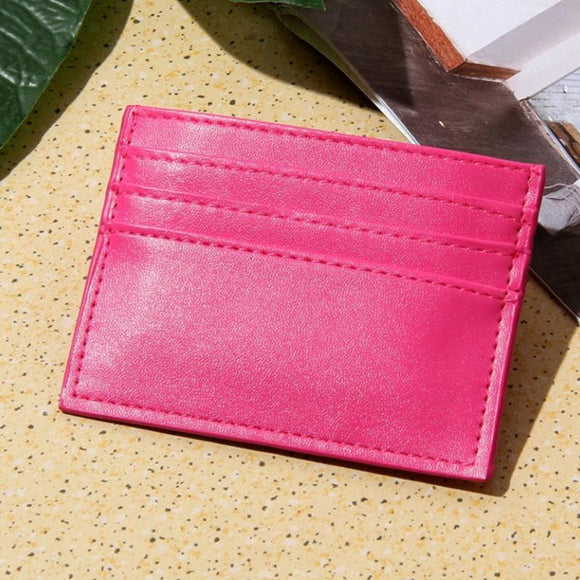 NNEDSZ Multi Card Holder For Men Driver License Bank Cards - Rose Red