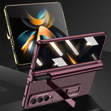 NNEDSZ Foldable Magnetic Privacy Case With Pen Holder - Fits 4Th Generation Ipad