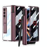 NNEDSZ Foldable Magnetic Privacy Case With Pen Holder - Fits 4Th Generation Ipad