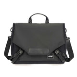 NNEDSZ Anti-drop Crossbody Laptop Bag - Fits 13.3-16 Inch - Airbag Protection - Gray Black Equation
