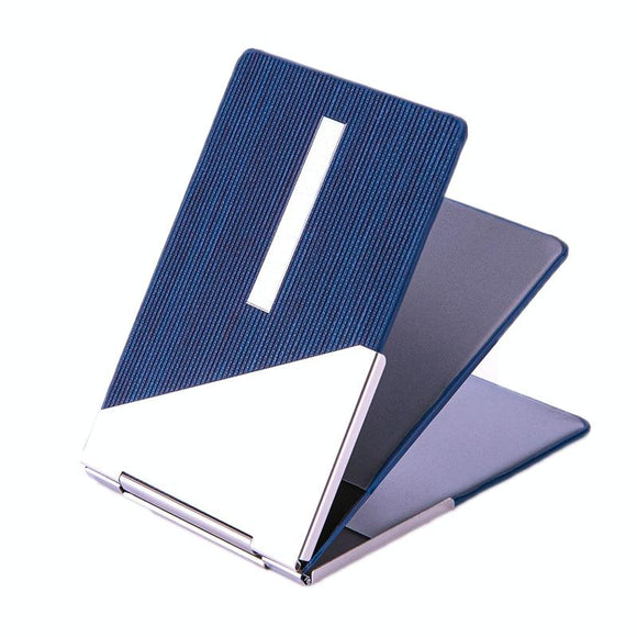 NNEDSZ Metal Driver License Holder Fits Most Vehicles - Stripe Blue