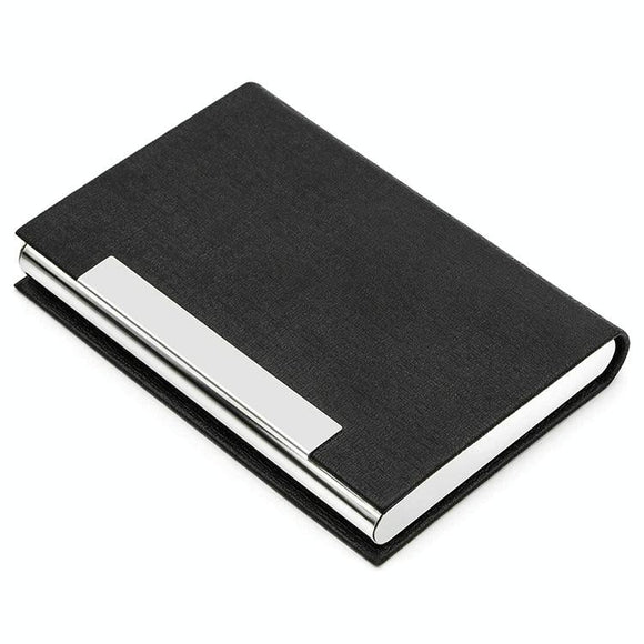 NNEDSZ Stainless Steel Card Holder Sleek Business Accessory - Black
