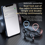NNEDSZ Wireless Bluetooth Earphones With Charging Case - F8 - Green Double Ear