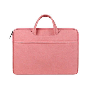 NNEDSZ 13.3 Inch Waterproof Laptop Handbag with Shock-absorbing Capacity - Lady Pink