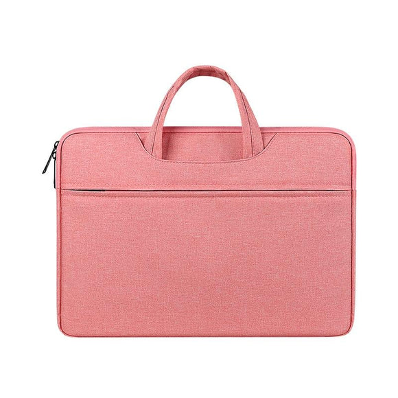 NNEDSZ 13.3 Inch Waterproof Laptop Handbag with Shock-absorbing Capacity - Lady Pink
