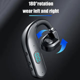 NNEDSZ Wireless Bluetooth Headphone With Digital Display - Black - White