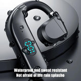 NNEDSZ Wireless Bluetooth Headphone With Digital Display - Black - White
