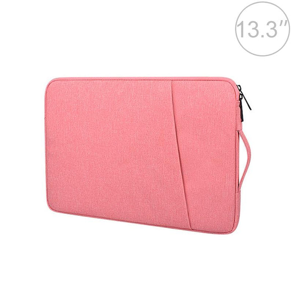 NNEDSZ 13.3 Inch Laptop Felt Sleeve Protective Case Carrying Bag - Pink