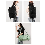 NNEDSZ Waterproof Gym Bag - Shoe Compartment Included - Fog Blue