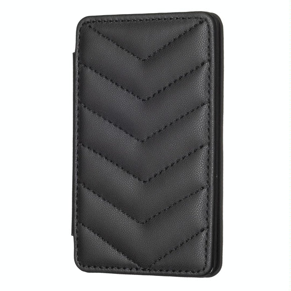 NNEDSZ Wave Pattern Card Bag Back Sticker For Mobile Phones - Black