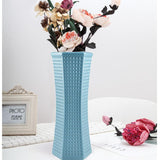 NNEDSZ Versatile Plastic Vase for Creative Wet and Dry Flower Arrangements - Blue