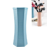 NNEDSZ Versatile Plastic Vase for Creative Wet and Dry Flower Arrangements - Blue