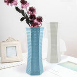NNEDSZ Versatile Plastic Vase for Creative Wet and Dry Flower Arrangements - Blue