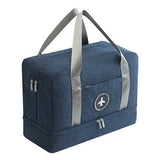 NNEDSZ Travel-ready Waterproof Beach Bag with Double Layer Design - Gray