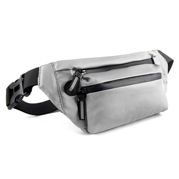 NNEDSZ Multi Function Outdoor Sport Waist Bag Crossbody For Mobile Phones - Silver