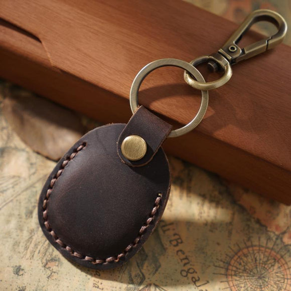 NNEDSZ Vintage Leather Proximity Card Holder Access Control - Coffe