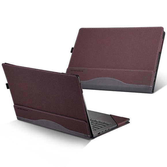 NNEDSZ Protective Laptop Case for Hp Envy X360 15 Leather - Wine Red
