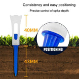 NNEDSZ 20-Pack Golf Ball Tee Holder For Competition - 83Mm Spike Balls - Blue