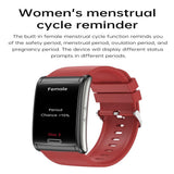 NNEDSZ Smart Watch With Heart Rate And Blood Pressure Monitoring - Colour Screen - Red