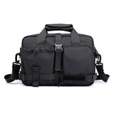 NNEDSZ Large Capacity Men Shoulder Messenger Bag Fits Laptops Multi Functional - Grey