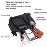 NNEDSZ Large Capacity Men Shoulder Messenger Bag Fits Laptops Multi Functional - Grey