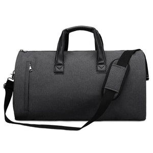 NNEDSZ Shoe Compartment Travel Suit Bag - Compact & Organized - Dark Grey