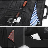 NNEDSZ Shoe Compartment Travel Suit Bag - Compact & Organized - Dark Grey