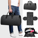 NNEDSZ Shoe Compartment Travel Suit Bag - Compact & Organized - Dark Grey