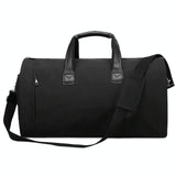 NNEDSZ Shoe Compartment Travel Suit Bag - Compact & Organized - Dark Grey
