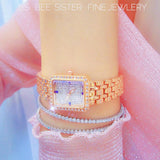 NNEDSZ Stylish Diamond Women Alloy Watch Available - Rose Gold