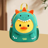NNEDSZ Secure Kids Backpack - Anti-lost Design - Dinosaur Duck