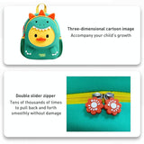 NNEDSZ Secure Kids Backpack - Anti-lost Design - Dinosaur Duck