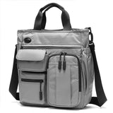 NNEDSZ Multi Compartment Laptop Handbag Lightweight Large Capacity Messenger Bag - Grey