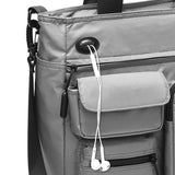 NNEDSZ Multi Compartment Laptop Handbag Lightweight Large Capacity Messenger Bag - Grey